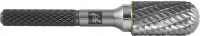 Thorvik TRRBC10200665-2  Борфреза твердосплавная цилиндрическая с радиусным торцом, тип C, 10 мм, двойная насечка, в боксе