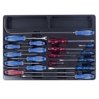 Набор отверток, съемник клипс и гибкий магнит, ложемент, 19 предметов KING TONY 9-31919MR Набор отверток, съемник клипс и гибкий магнит, ложемент, 19 предметов KING TONY 9-31919MR