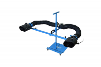 TROMMELBERG Стойка с неопреновыми наконечниками d200x100 мм, под двойной выхлоп, шланг 75мм