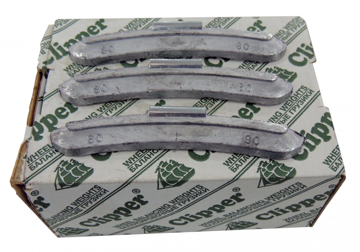 Грузики балансировочные для стальных дисков 80 г, 25 шт. CLIPPER 0280 Грузики балансировочные для стальных дисков 80 г, 25 шт. CLIPPER 0280