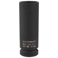 WDK-702-21L Головка торцевая ударная глубокая тонкостенная 1/2", 6 граней, 21 мм