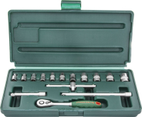 Jonnesway S04H2715S Набор головок торцевых 1/4"DR, 4-14 мм, 15 предметов Jonnesway S04H2715S Набор головок торцевых 1/4"DR, 4-14 мм, 15 предметов