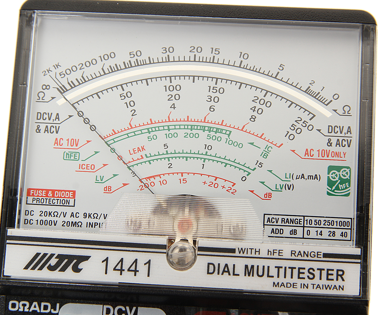 Мультиметр аналоговый (тестер) JTC Мультиметр аналоговый (тестер) JTC