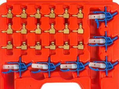 Адаптеры для измерителя расхода топлива JTC-4776 (COMMON RAIL) 24 предмета JTC