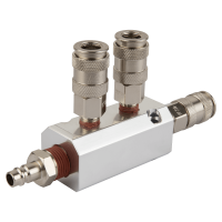 HRS-SM2BA Разветвитель с увеличенной пропускной способностью: три выхода, 1/4'' - 1/4'', вход со штекером