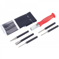 906U1 Набор ударная рукоятка со сменными, зубило, керн, 3 пробойника 6 пр.