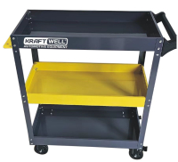 KraftWell KRW-T3G Тележка профессиональная с 3 открытыми полками KraftWell KRW-T3G Тележка профессиональная с 3 открытыми полками