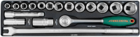 Jonnesway S04H419S Набор головок торцевых 1/2"DR, 11-32 мм, 19 предметов Jonnesway S04H419S Набор головок торцевых 1/2"DR, 11-32 мм, 19 предметов
