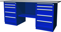 Ombra OWB2-55 Верстак с двумя тумбами, тумбы по 5 ящиков, 1900х686х820 мм