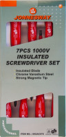 Jonnesway D02AC07S Набор отверток стержневых диэлектрических, 7 предметов