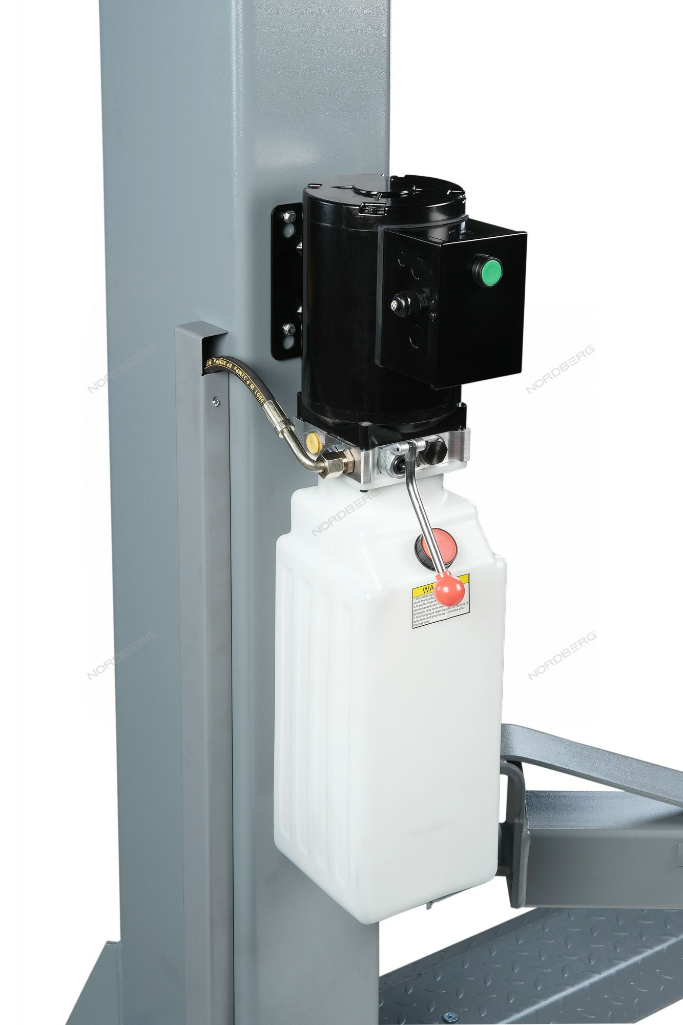 Подъемник 380V 2х стоечный, г/п 4т (серый)