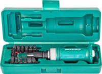 Jonnesway AG010138 Ударная отвертка SL 5,6,8,10,12мм PH# 1,2,3,4 Hex 4,5,6,8,  14 предметов