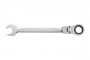 Ключ комбинированный шарнирный с трещоткой 9 мм, 72T, сталь CrV