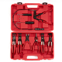 ST120 Набор щипцов для демонтажа пружинных хомутов патрубков, 9 предметов