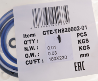 Ремкомплект для домкрата GTE-TH820002 (01) прокладки и уплотнения GTE Ремкомплект для домкрата GTE-TH820002 (01) прокладки и уплотнения GTE