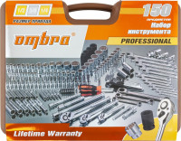 Ombra 911150 Специальный набор инструмента, торцевые головки 1/4", 3/8", 1/2"DR, 4-32 мм и SAE 5/32"--1-1/4", ударные торцевые головки 1/2"DR, 17-23 мм, 150 предметов Ombra 911150 Специальный набор инструмента, торцевые головки 1/4", 3/8", 1/2"DR, 4-32 мм и SAE 5/32"--1-1/4", ударные торцевые головки 1/2"DR, 17-23 мм, 150 предметов