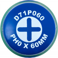 Jonnesway D71P060 Отвертка стержневая крестовая ANTI-SLIP GRIP, PH0x60 мм