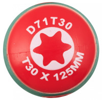 Jonnesway D71T30 Отвертка стержневая TORX® ANTI-SLIP GRIP, T30х125