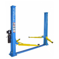 S-OPT-4T Подъемник гидравлический двухстоечный с нижней синхронизацией и симметричными лапами. Двусторонняя механическая система разблокировки, г/п 4000кг. 380V/2.2 кВт