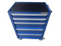 Инструментальная тележка GWT-K5B Great Wolf 5 ящиков, цз, колеса с тормозом, синяя