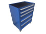 Инструментальная тележка GWT-K5B Great Wolf 5 ящиков, цз, колеса с тормозом, синяя