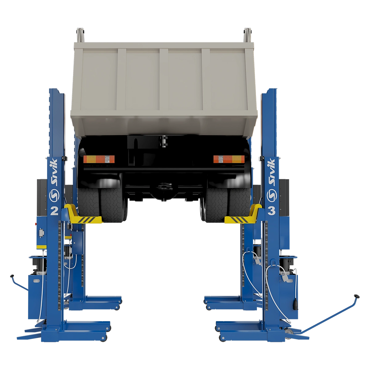 Электрогидравлический подкатной подъёмник ПГП-24000 Синий RAL5017