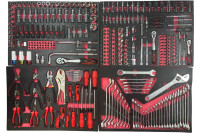 Набор ложементов GWA-329R с инструментом, 329 предмета, 4 ложемента, 550x390x30мм, Great Wolf