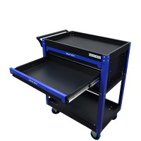 Инструментальная тележка GW-3ST Blue (Great Wolf) с полкой и тремя ящиками Инструментальная тележка GW-3ST Blue (Great Wolf) с полкой и тремя ящиками