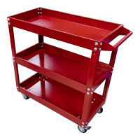 Инструментальная тележка GWT-K3R Great Wolf 3 полки, колеса с тормозом, красная