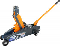 Ombra OHT225C Домкрат подкатной 2.5 т. с фиксатором в кейсе, 140-387 мм