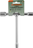 Jonnesway S41H0813 Ручка Т-образная 3-стороняя с торцевыми головками, 8,10,13 мм, L-130-140 мм