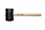 Молоток резиновый, черный, 800 г с деревянной рукояткой