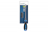 Отвертка с гибким стержнем и комплектом бит (4 мм/5 мм/6 мм/PH1/PH2/PH3/T15/T20) 8 шт.