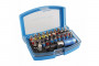 Набор бит с битодержателем 1/4″, SL, PH, PZ, HEX, TORX, TORX c отверстием, 32 шт.