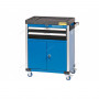 T4 NORDBERG Тележка инструментальная, 2 выдвижных ящика, 2 полки с дверцами