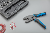 Пресс-клещи для обжима проводов со сменными матрицами, 6 шт.