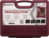 Thorvik UTS0072 Набор инструмента универсальный 1/4", 1/2"DR, 72 предмета