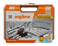 Ombra OMT82S12 Набор инструмента универсальный 1/4", 1/2"DR с головками торцевыми 12-гранными 1/2"DR, 82 предмета