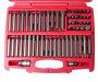 Набор бит 1/2" 3/8" HEX, TORX, SPLINE, RIBE 6-ти гранных 2 держателя 58 предметов в кейсе JTC