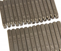 Клейма буквенные латиница 6мм JTC