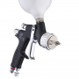 Облегченный краскопульт для базы и лака DeVILBISS GTiPRO Lite с верхним бачком, воздушной головой T110 (Trans-Tech)