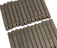 Клейма буквенные кириллица 6мм (HRC 60+-2град. DIN 1451) JTC