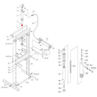 Опора гидроцилиндра (Serrated saddle п.5) HJ0804.5005, HJ0804.7016