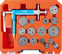 Thorvik ACPTK16P Приспособление с пневматическим приводом для возврата поршней дисковых тормозных механизмов в наборе, 16 предметов