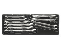 Набор ключей разрезных евро-типа 10 предметов в кейсе JTC