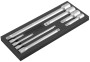 Jonnesway S24H5108S Набор удлинителей 1/4", 3/8", 1/2"DR, 50-250 мм, 8 предметов