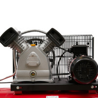 Компрессор ROSSVIK СБ4/С-200.LB30, 420 л/мин, 10 бар, ресивер 200 л, 380 В/2,2 кВт, красный