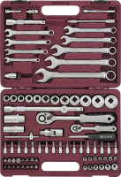 Thorvik UTS0082/12 Набор инструмента универсальный 1/4", 1/2"DR с головками торцевыми 12-гранными, 82 предмета