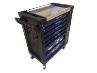 Инструментальная тележка с инструментом GW-8ST 248 BLUE SET (Great Wolf, 248поз), 8 ящиков, увеличенные колеса с тормозом, ЦЗ, усиленная Инструментальная тележка с инструментом GW-8ST 248 BLUE SET (Great Wolf, 248поз), 8 ящиков, увеличенные колеса с тормозом, ЦЗ, усиленная