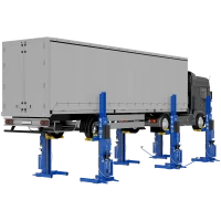 Электрогидравлический подкатной подъёмник ПГП-45000 Синий RAL5017